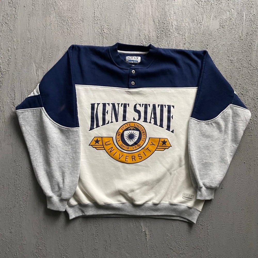 Vintage Kent State University Sweatshirt Mens XL Multi 90s Gear For Sports